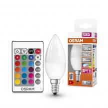 OSRAM E14 LED in Kerzenform mit Fernbedienung und Farbwechsel dimmbar 4,5W wie 25W warmweißes Licht